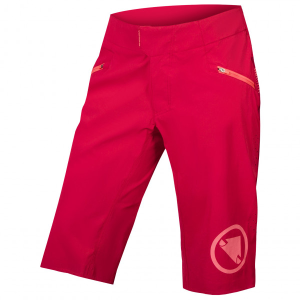 Endura - Women's Singletrack Lite Shorts - Velohose Gr L - Regular rot von Endura