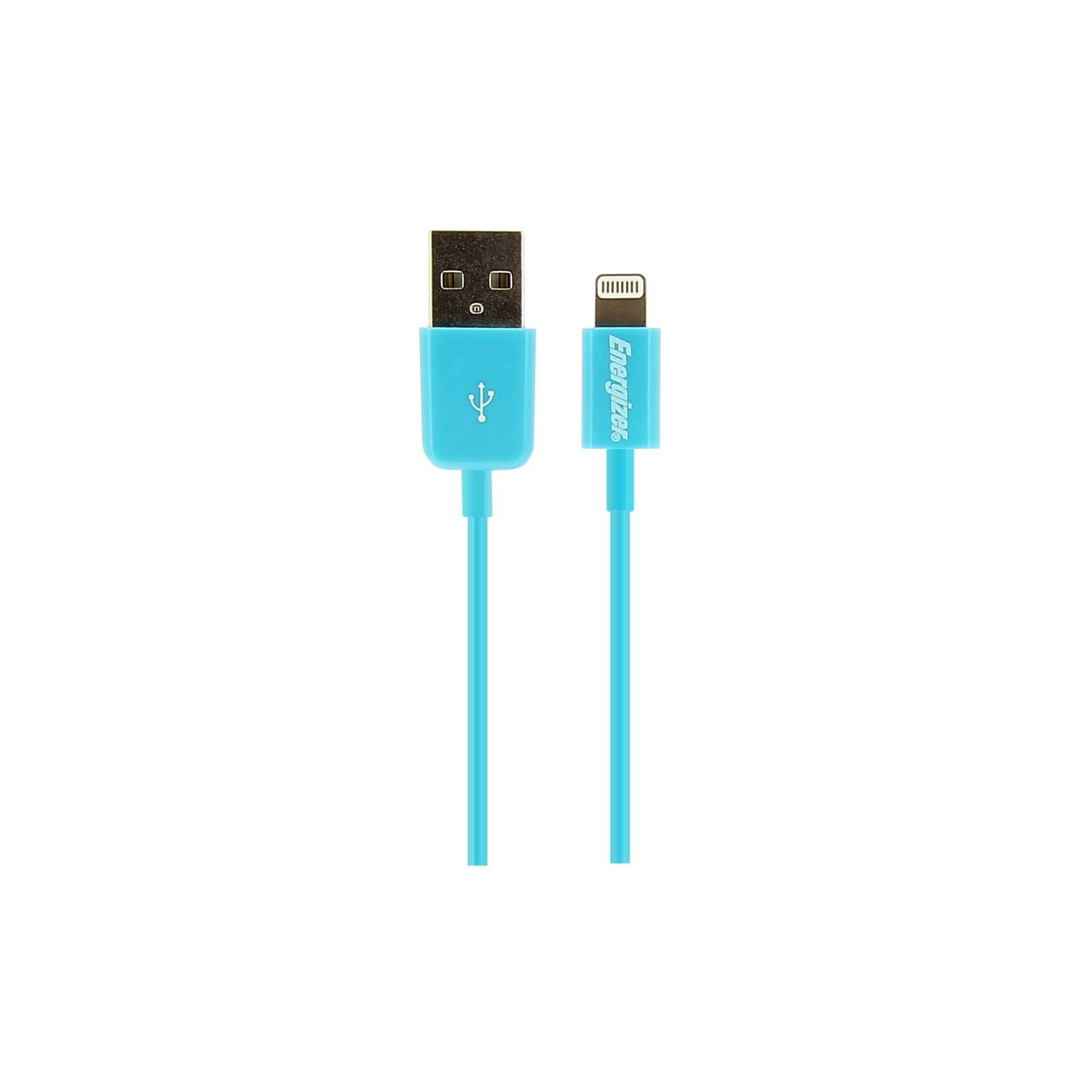 MFI High Tech Anschkusskabel 1m USB auf lightning blau von Energizer