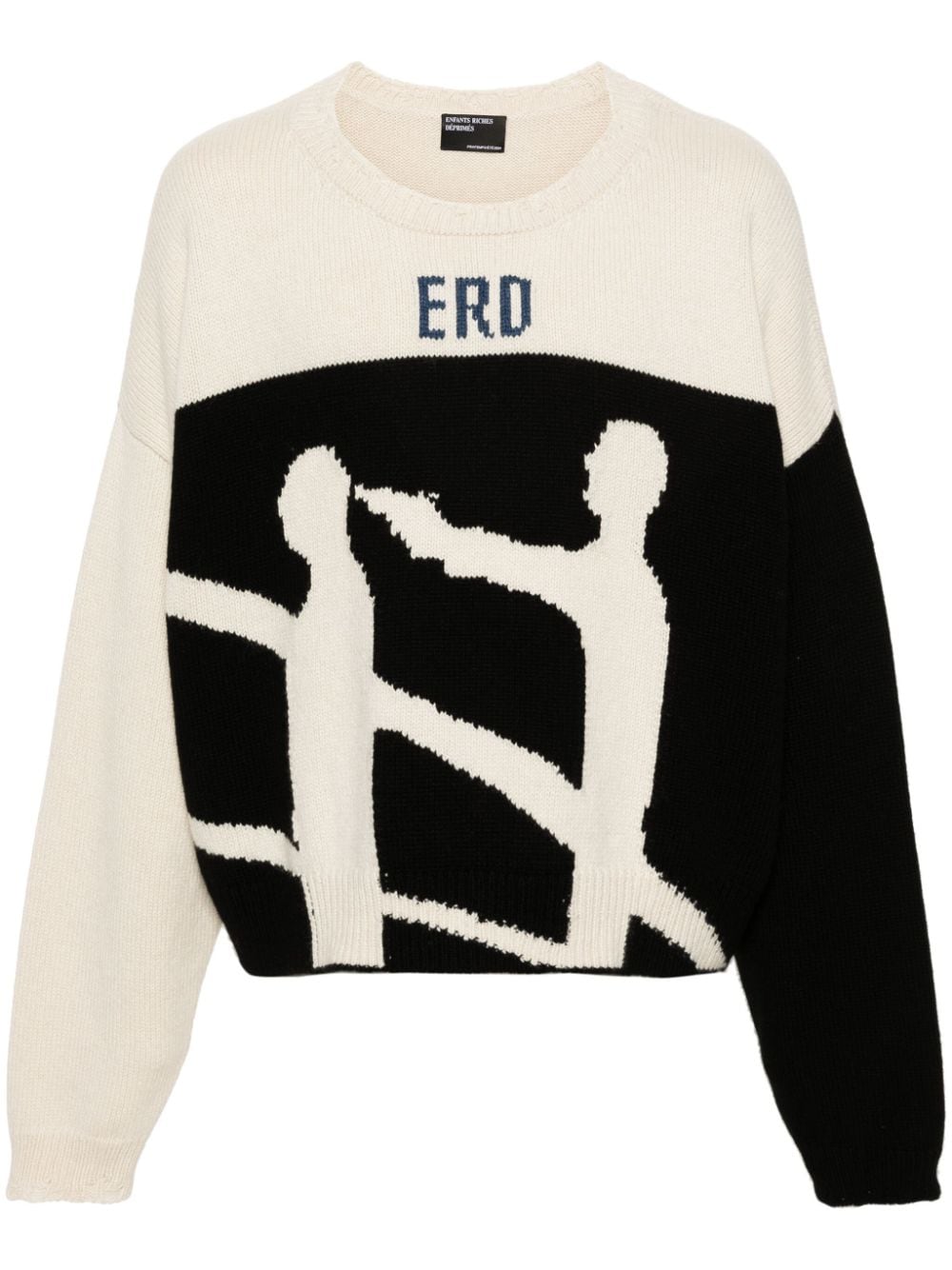 Enfants Riches Déprimés Decay intarsia jumper - Neutrals von Enfants Riches Déprimés