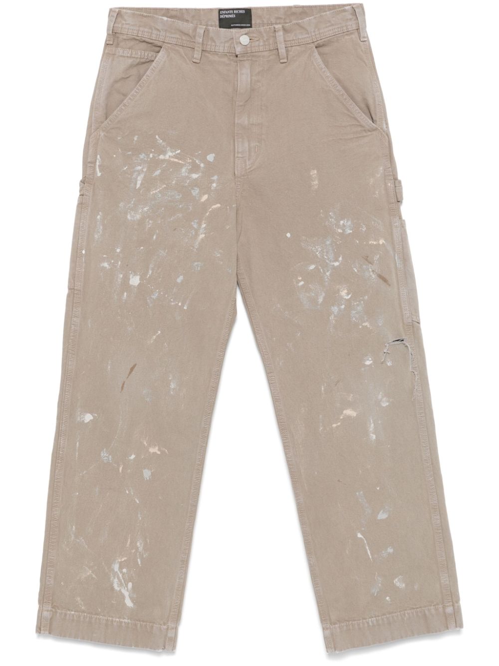 Enfants Riches Déprimés paint-splatter trousers - Neutrals von Enfants Riches Déprimés