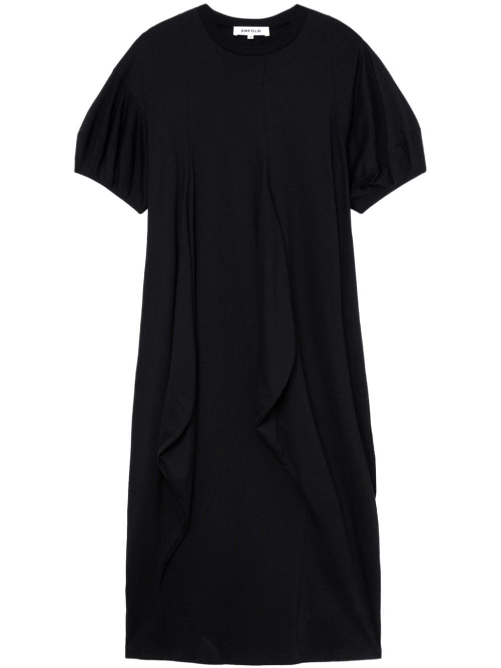 Enföld Balloon-sleeved dress - Black