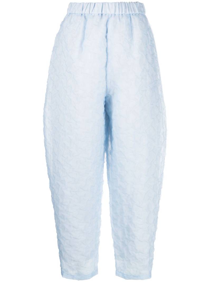 Enföld Formed Egg crinkled tapered pants - Blue von Enföld