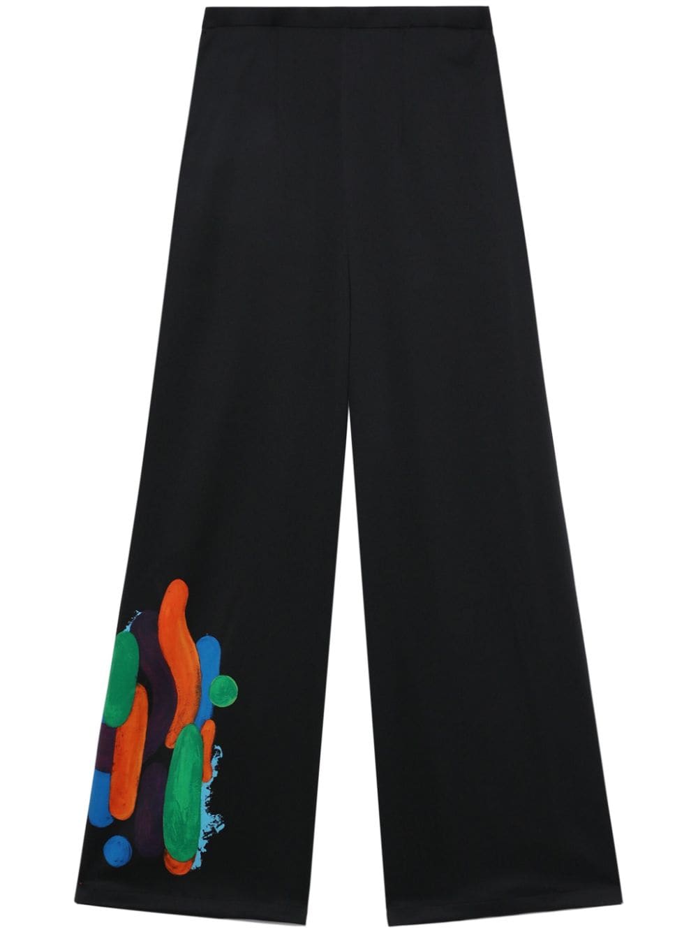 Enföld graphic-print wide-leg trousers - Black von Enföld