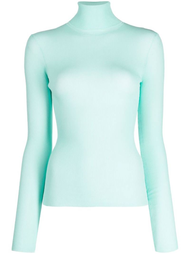 Enföld high-neck long-sleeve ribbed top - Green von Enföld