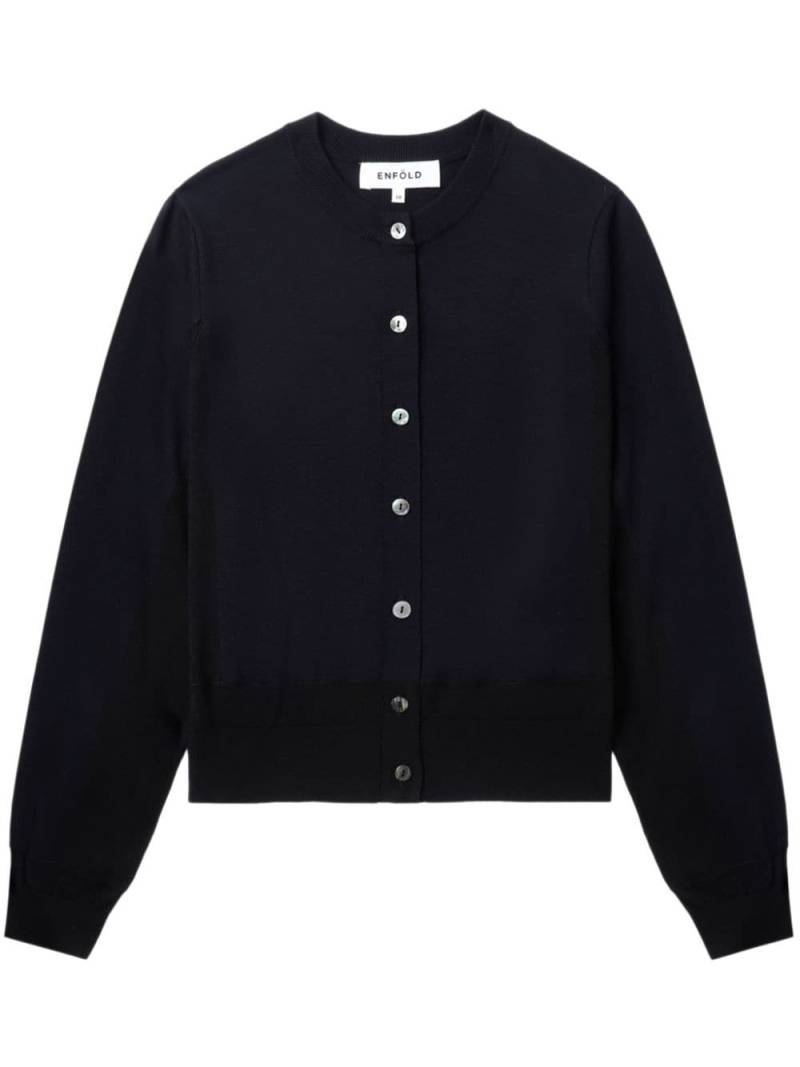 Enföld long sleeve cardigan - Blue von Enföld