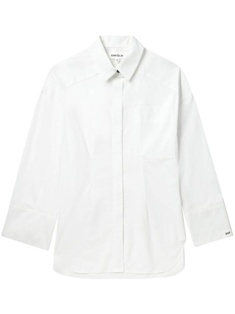 Enföld long sleeve shirt - White von Enföld