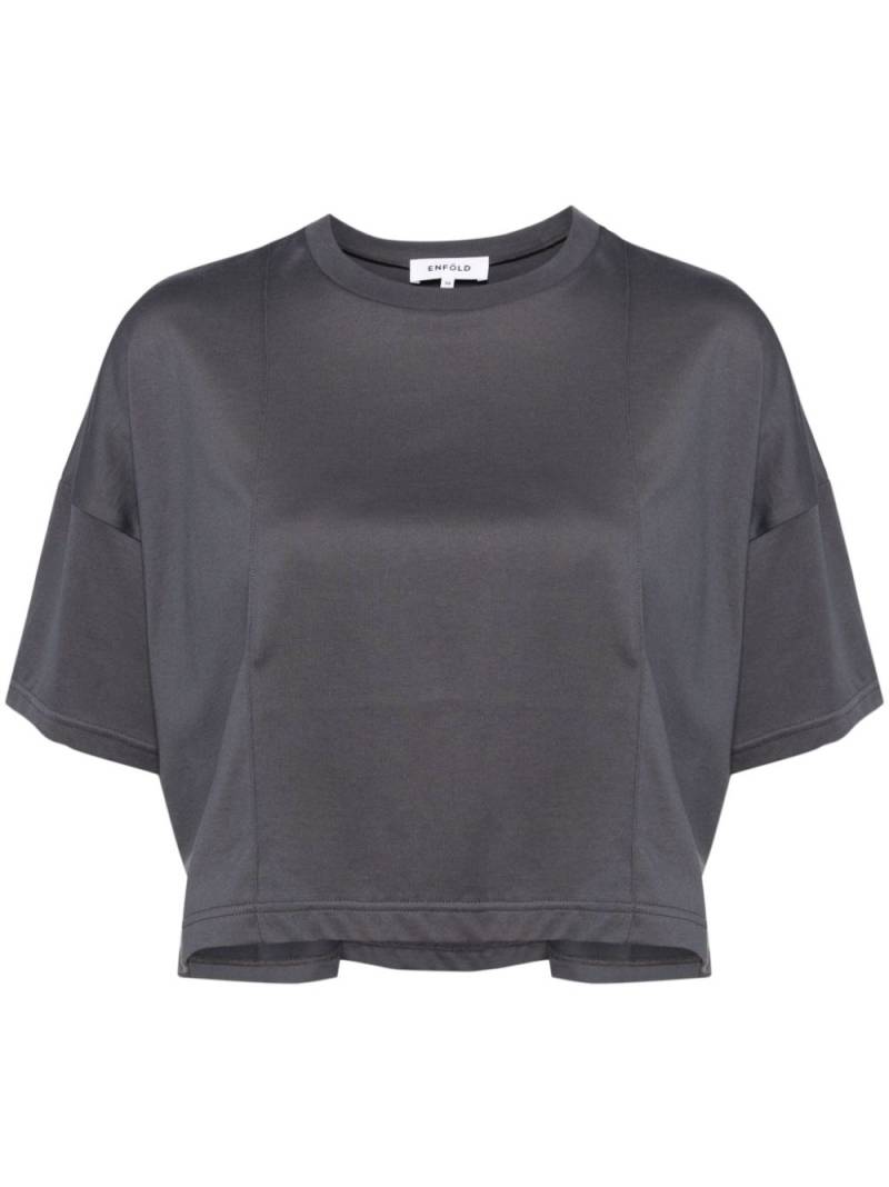 Enföld pintuck cotton T-shirt - Grey von Enföld