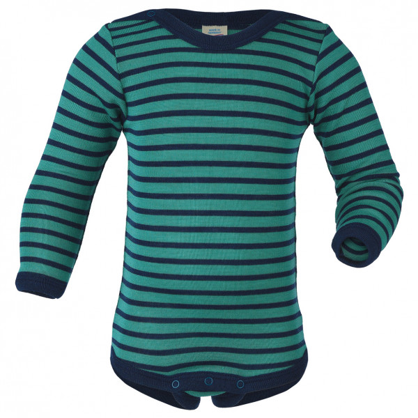 Engel - Baby Body L/S mit Druckknöpfen geringelt Gr 50/56 blau/türkis Engel - Baby Body L/S mit Druckknöpfen geringelt Gr 50/56 blau/türkis von Engel