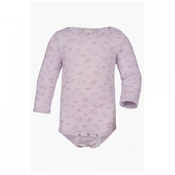Engel - Baby-Body Langarm Mit Druckverschluss Schulter - Merinounterwäsche Gr 74/80 weiß/lila Engel - Baby-Body Langarm Mit Druckverschluss Schulter - Merinounterwäsche Gr 74/80 weiß/lila von Engel