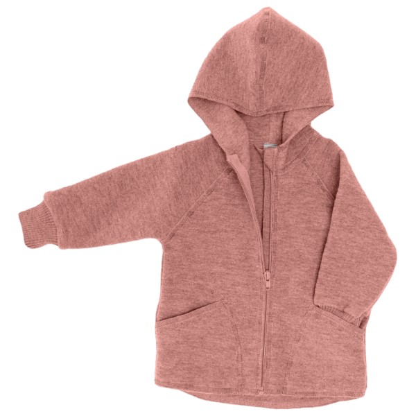 Engel - Baby-Jacke mit Kapuze und Reissverschluss - Wolljacke Gr 110/116 rosa von Engel