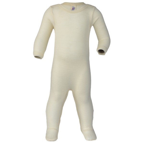 Engel - Kid's Schlafoverall mit Druckknöpfen - Overall Gr 50/56 beige von Engel