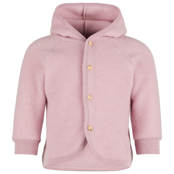 Engel - Kinder Kapuzenjacke mit Holzknöpfen - Wolljacke Gr 110/116 rosa von Engel