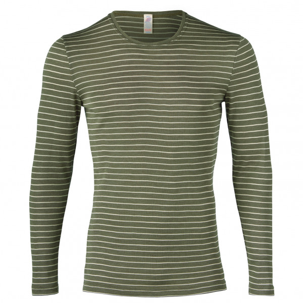 Engel - Striped L/S Shirt - Merinounterwäsche Gr 46/48 oliv von Engel