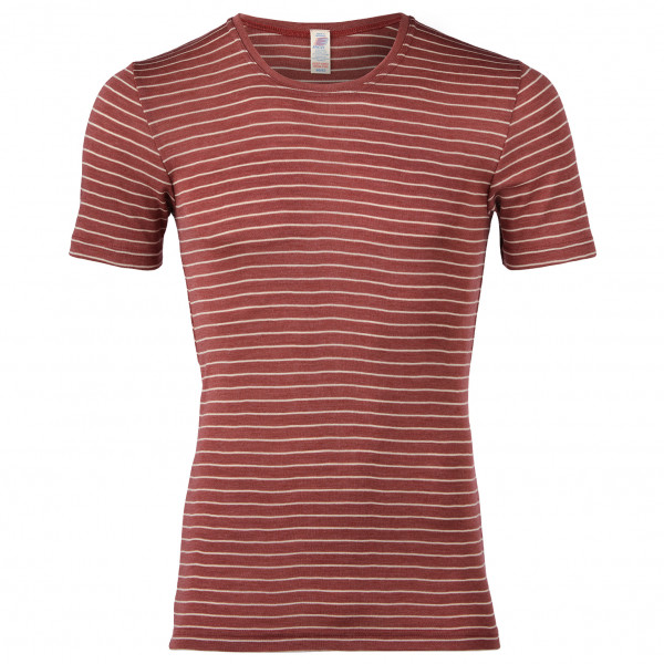 Engel - Striped S/S Shirt - Merinounterwäsche Gr 50/52 rot von Engel