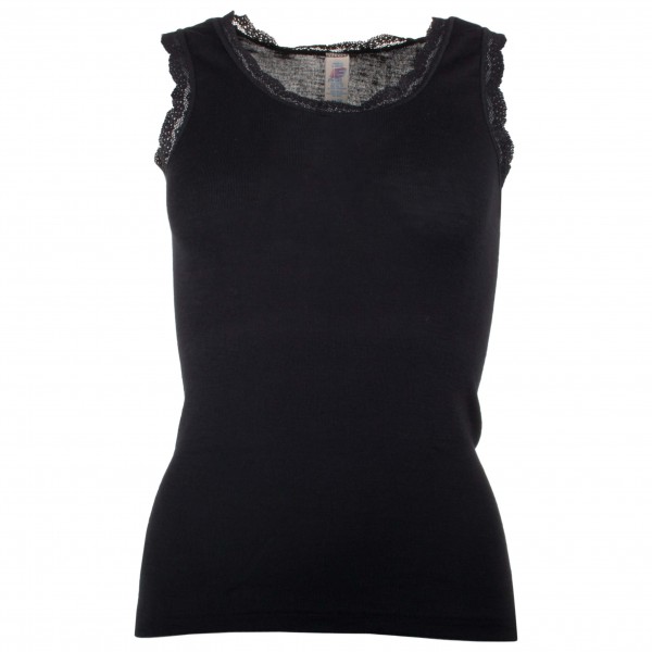 Engel - Women's Achselshirt mit Spitze - Merinounterwäsche Gr 46/48 schwarz Engel - Women's Achselshirt mit Spitze - Merinounterwäsche Gr 46/48 schwarz von Engel
