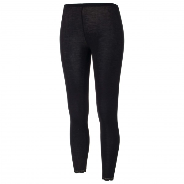 Engel - Women's Leggings mit Spitze - Merinounterwäsche Gr 34/36;38/40;42/44;46/48 schwarz von Engel