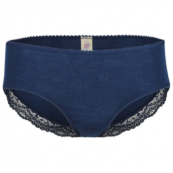 Engel - Women's Panty mit Spitze - Seidenunterwäsche Gr 34/36;38/40;42/44;46/48 blau von Engel