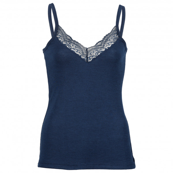 Engel - Women's Top mit Spitze - Seidenunterwäsche Gr 34/36 blau von Engel