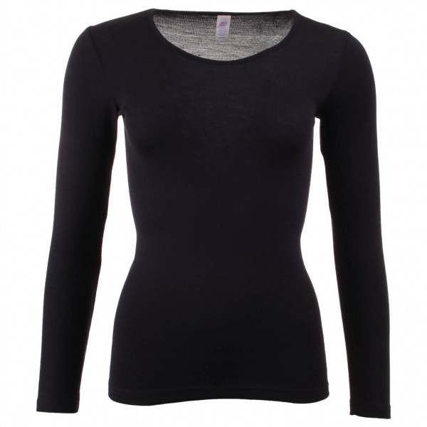 Engel - Women's Unterhemd L/S - Merinounterwäsche Gr 34/36 schwarz von Engel