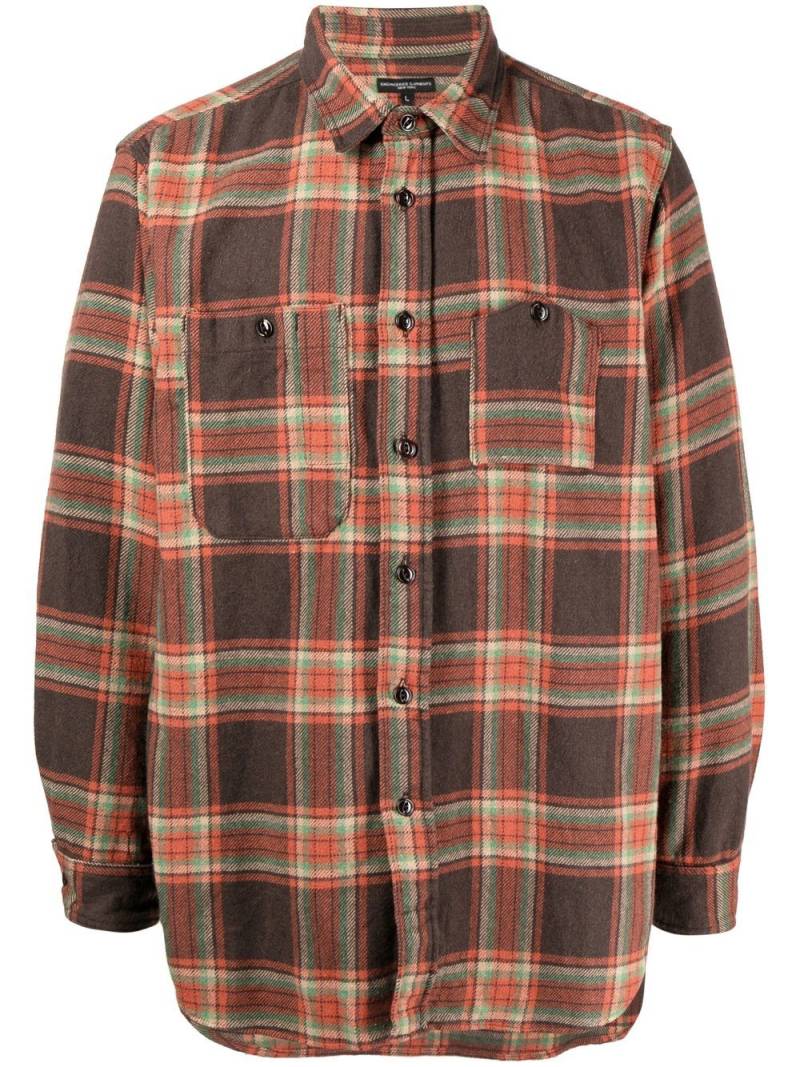 Engineered Garments plaid-patterned flannel shirt - Orange von Engineered Garments