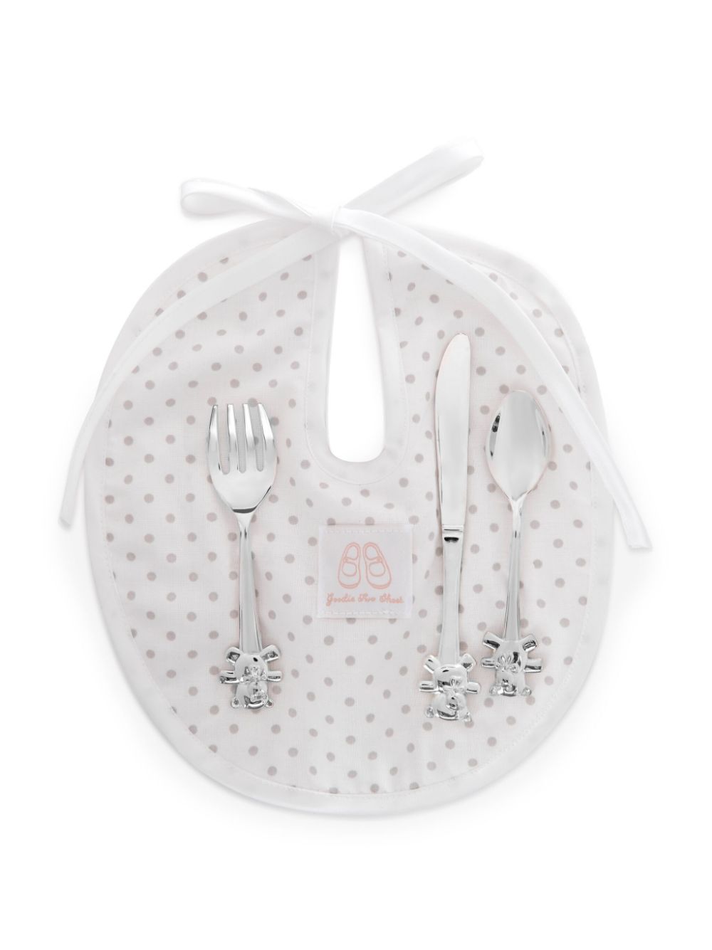 English Trousseau Kids bib cutlery set baby gift - Neutrals von English Trousseau Kids