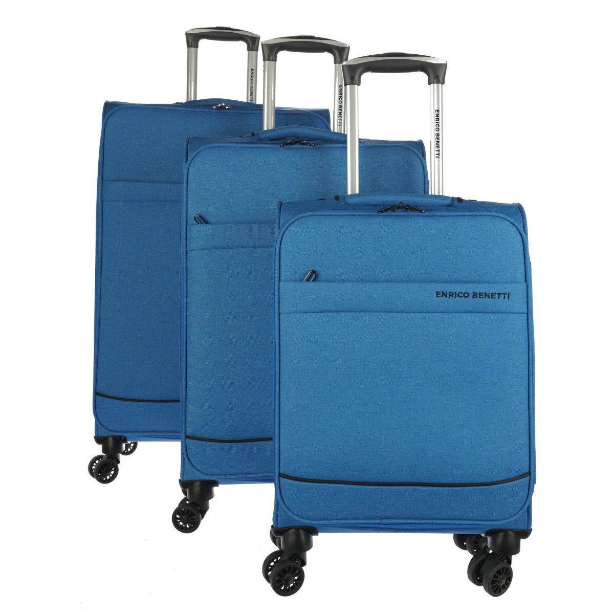 Dallas 3er Trolley Set Himmelblau von Enrico Benetti