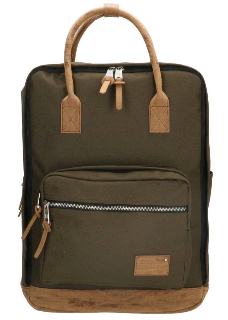 Rucksack Santiago 17 Olive Herren Olivegrün von Enrico Benetti