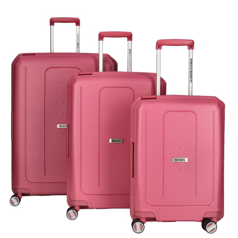 Vancouver 3er Trolley Set Pink von Enrico Benetti