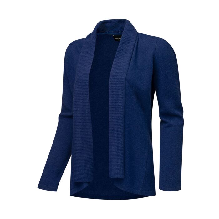 Damen Cardigan aus Kaschmir GOTS-Zertifiziert, marine, XL von Enrico Rosselli