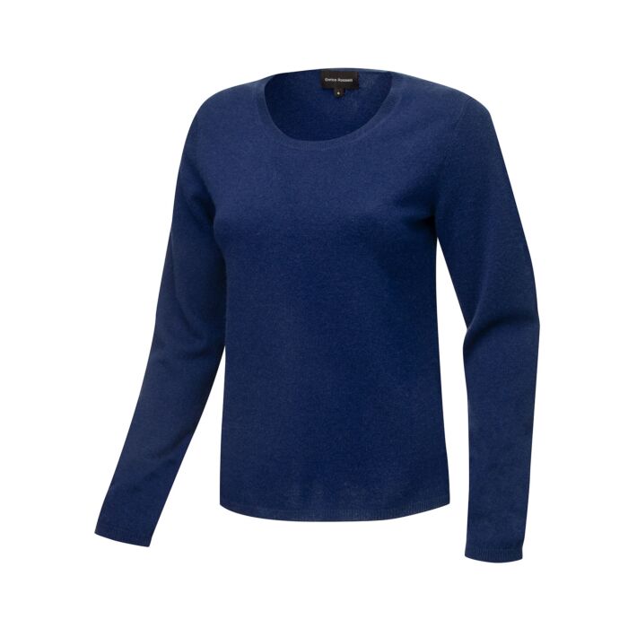 Pullover Damen aus Kaschmir GOTS-Zertifiziert, marine, XL von Enrico Rosselli