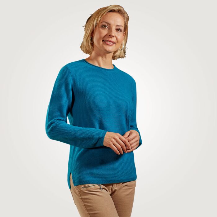 Pullover Damen aus Kaschmir GOTS-Zertifiziert von Enrico Rosselli