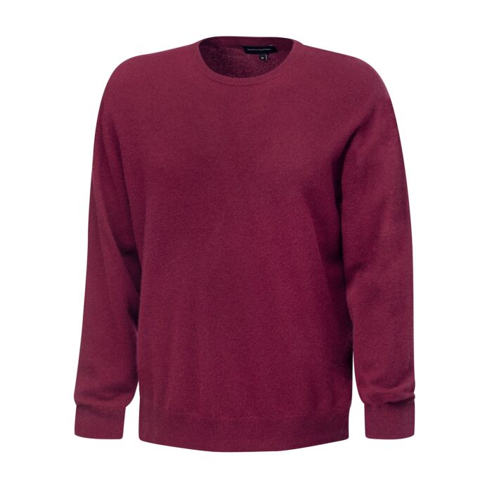 Pullover Herren aus Kaschmir Gots, bordeaux, XL von Enrico Rosselli