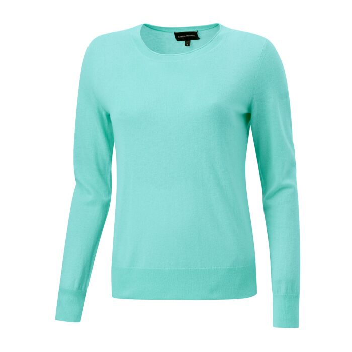 Sommerlicher Damen Kaschmir Pullover, mint von Enrico Rosselli