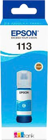 Epson Nachfülltinte »113«, für Epson, (1 St.), original Nachfülltinte cyan EcoTank von Epson