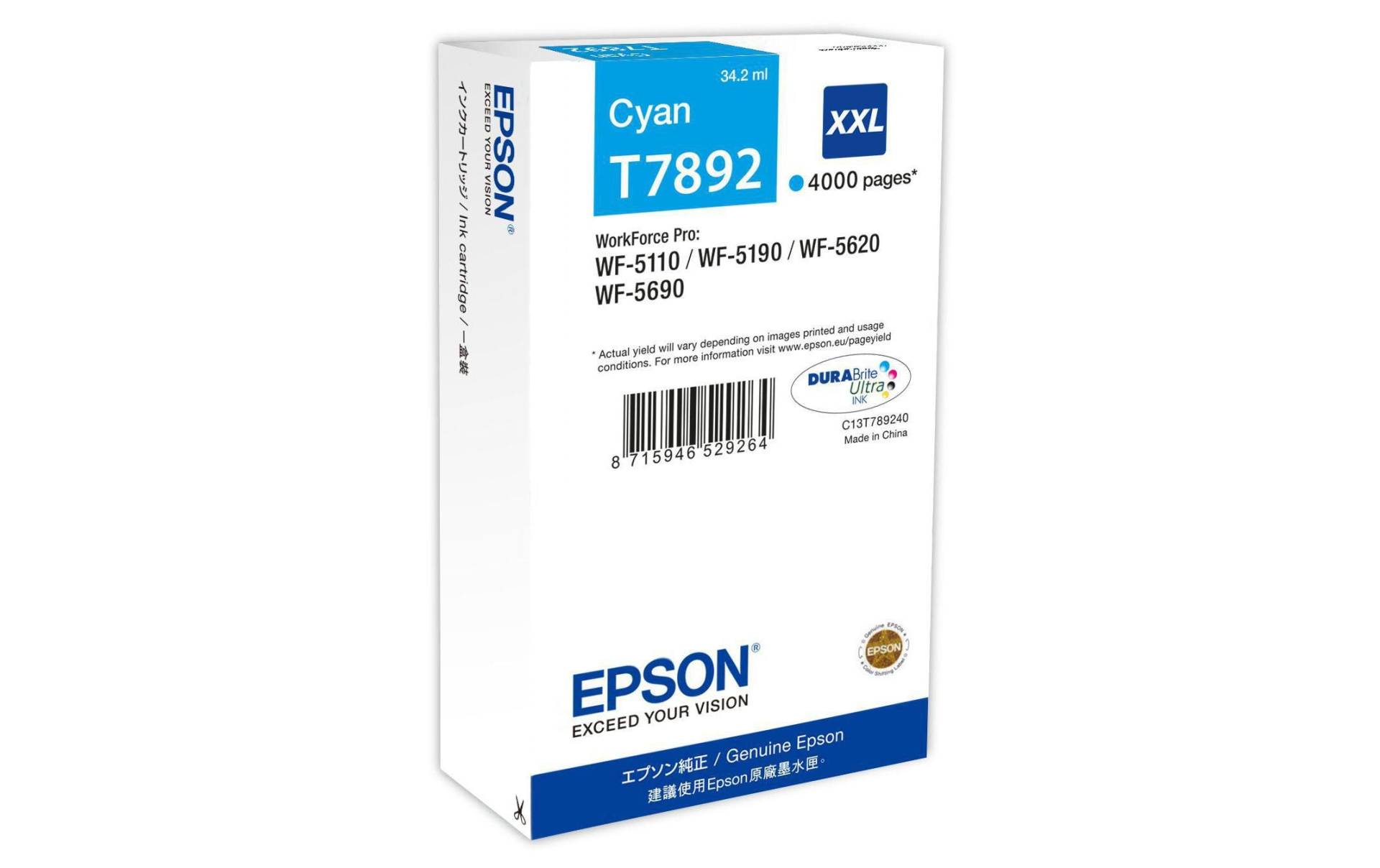 Epson Tintenpatrone »C13T789240 Cyan« von Epson