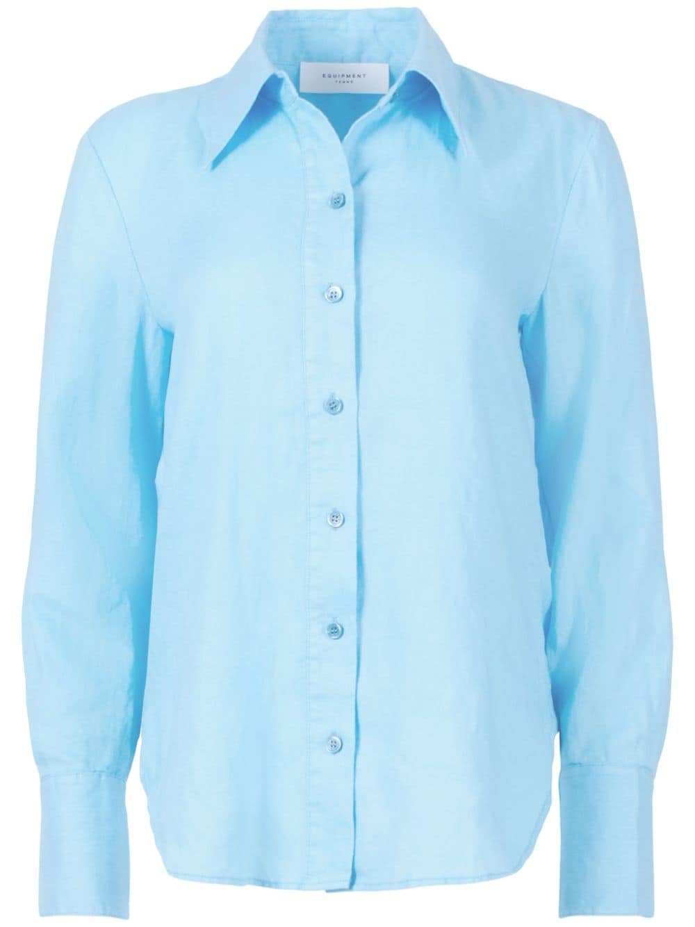 Equipment long-sleeve linen shirt - Blue von Equipment