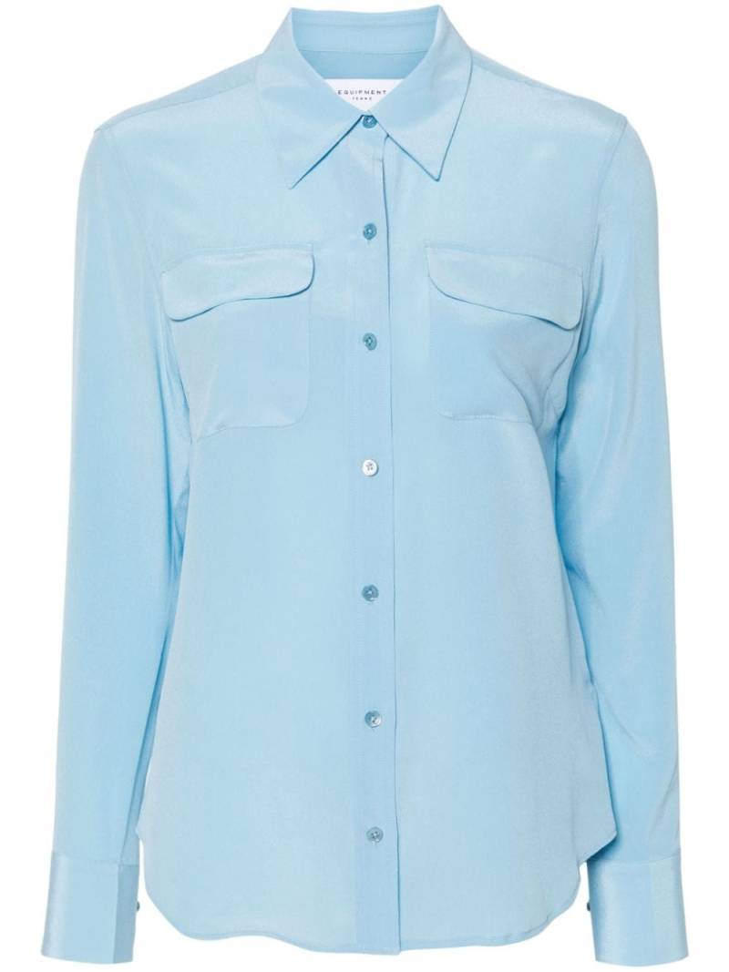 Equipment silk shirt - Blue von Equipment