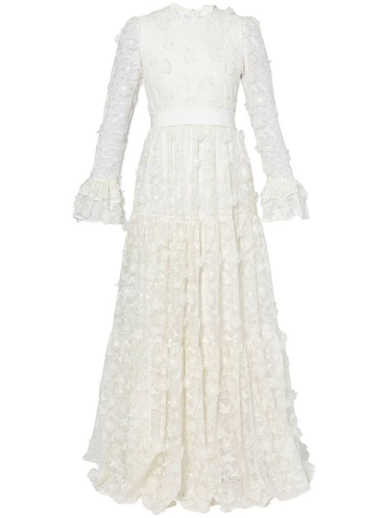 ERDEM Alvaro floral-cutwork silk-organza gown - Neutrals von ERDEM