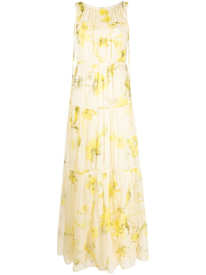 ERDEM Isla floral-print maxi dress - Neutrals von ERDEM