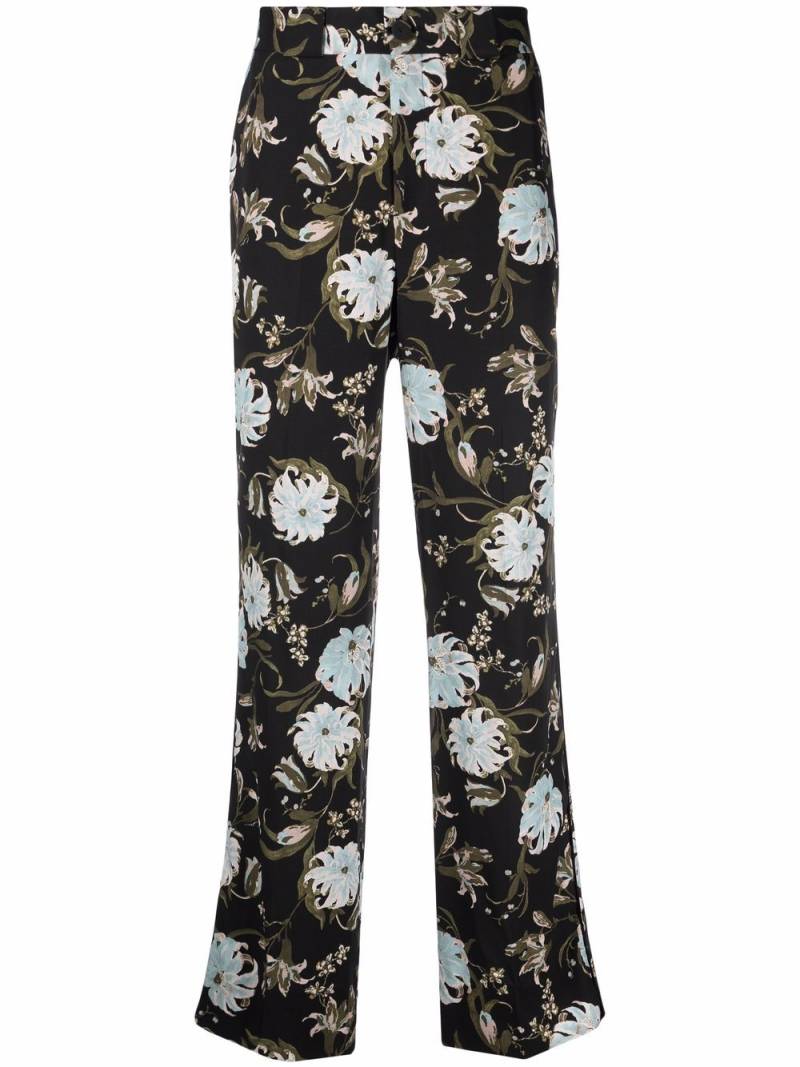 ERDEM Lionel floral-print pyjama trousers - Black von ERDEM