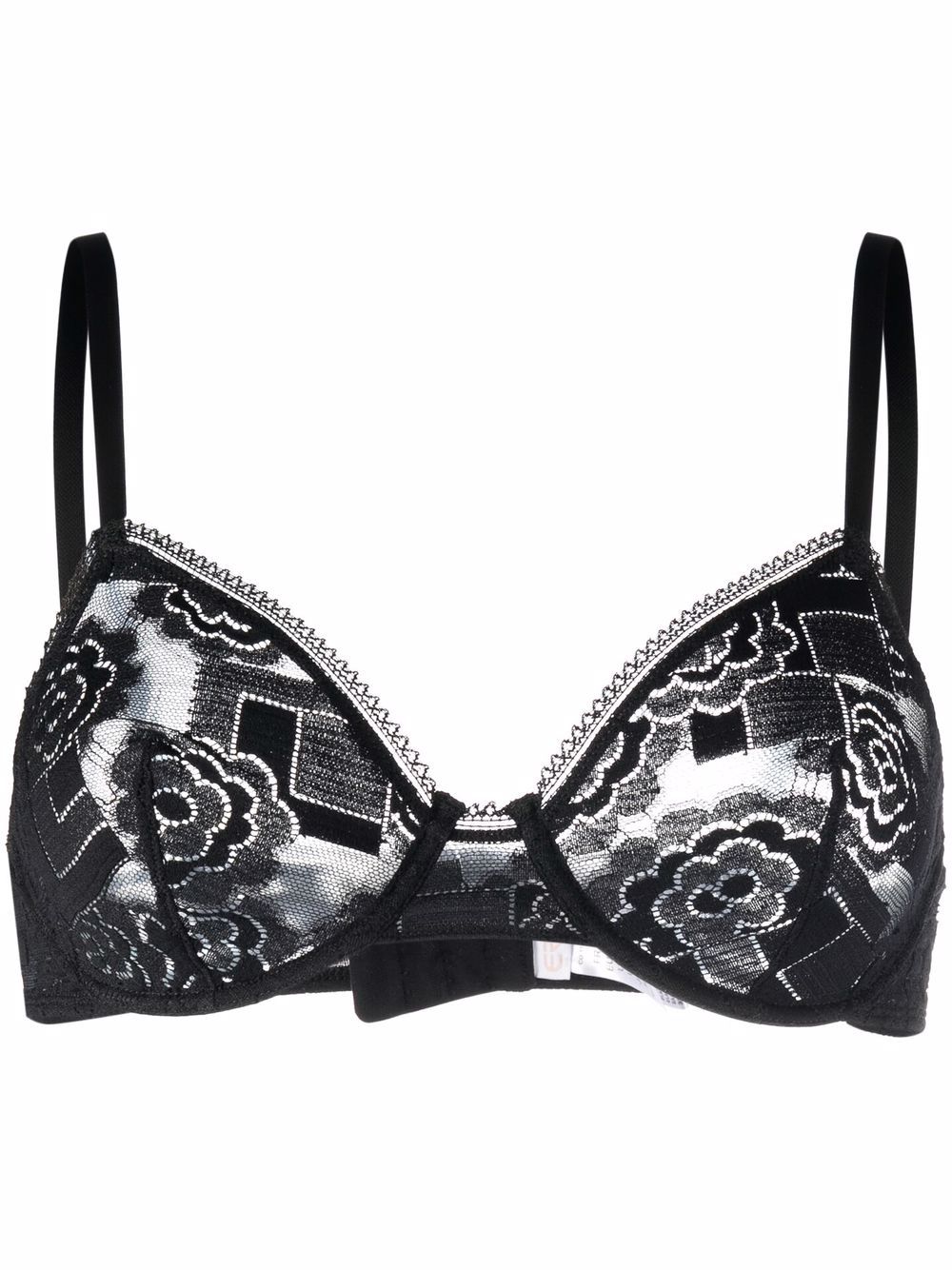 ERES Eclat floral-lace detail bra - Black von ERES