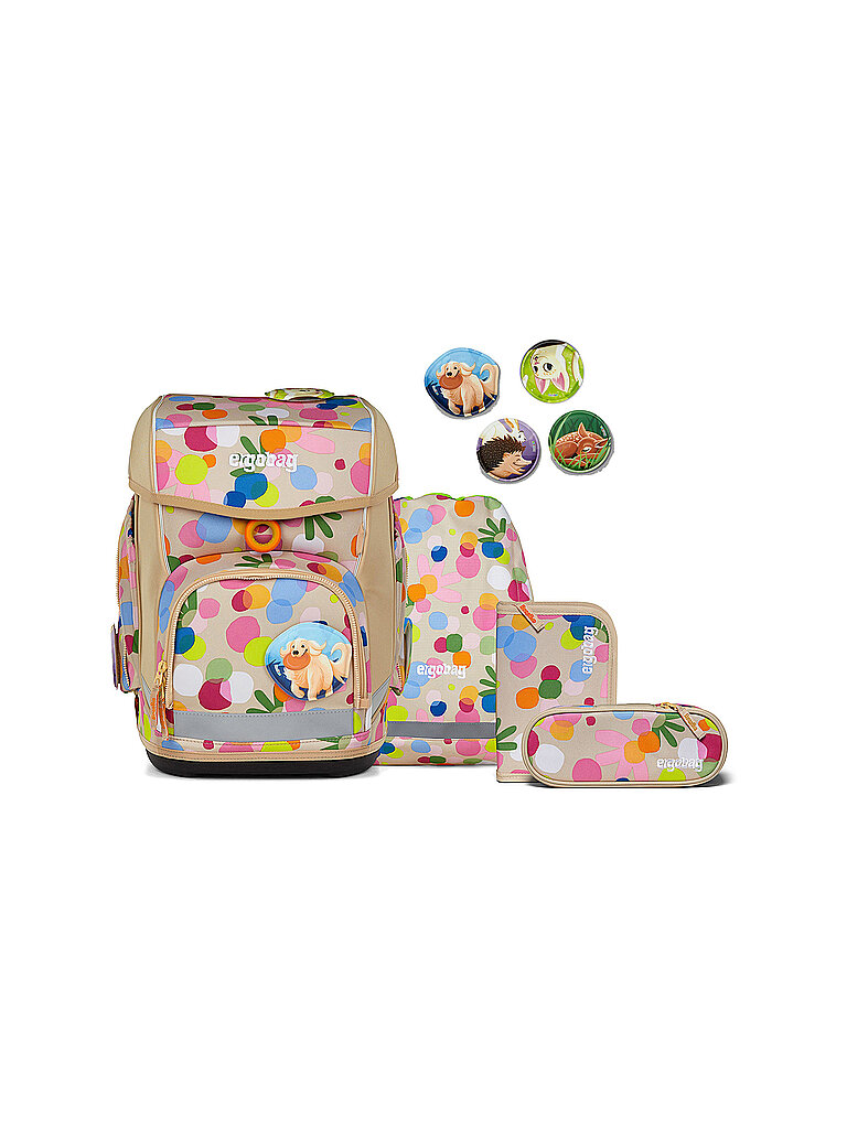 ERGOBAG Schultasche Set 5tlg CUBO Flower PowBär von Ergobag