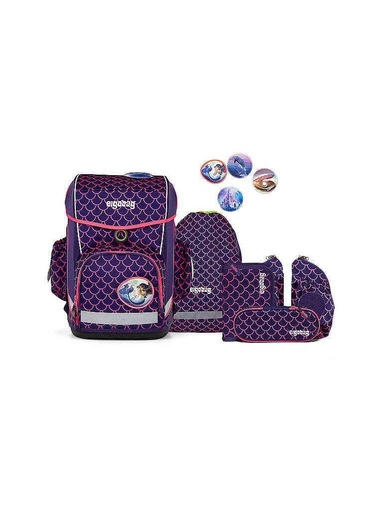 ERGOBAG Schultaschen Set 6tlg CUBO LIGHT PerlentauchBär von Ergobag