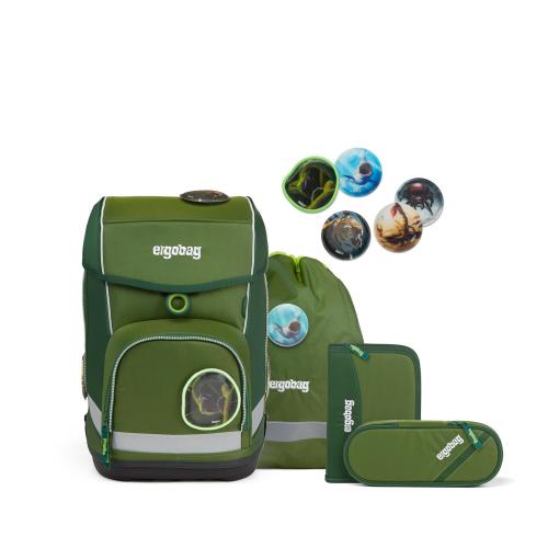 Ergobag Schulrucksack Cubo 5-tlg. Set Grüne MamBär von Ergobag