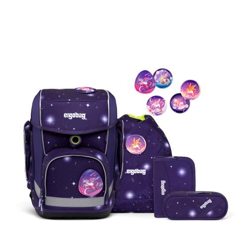 Ergobag Schulrucksack Cubo Bärgasus Glow, 5-tlg. von Ergobag