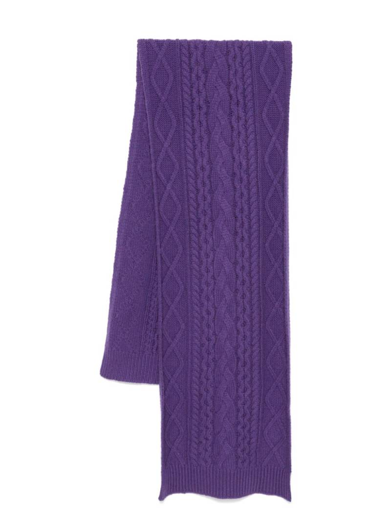 Eric Bompard Cables scarf - Purple von Eric Bompard