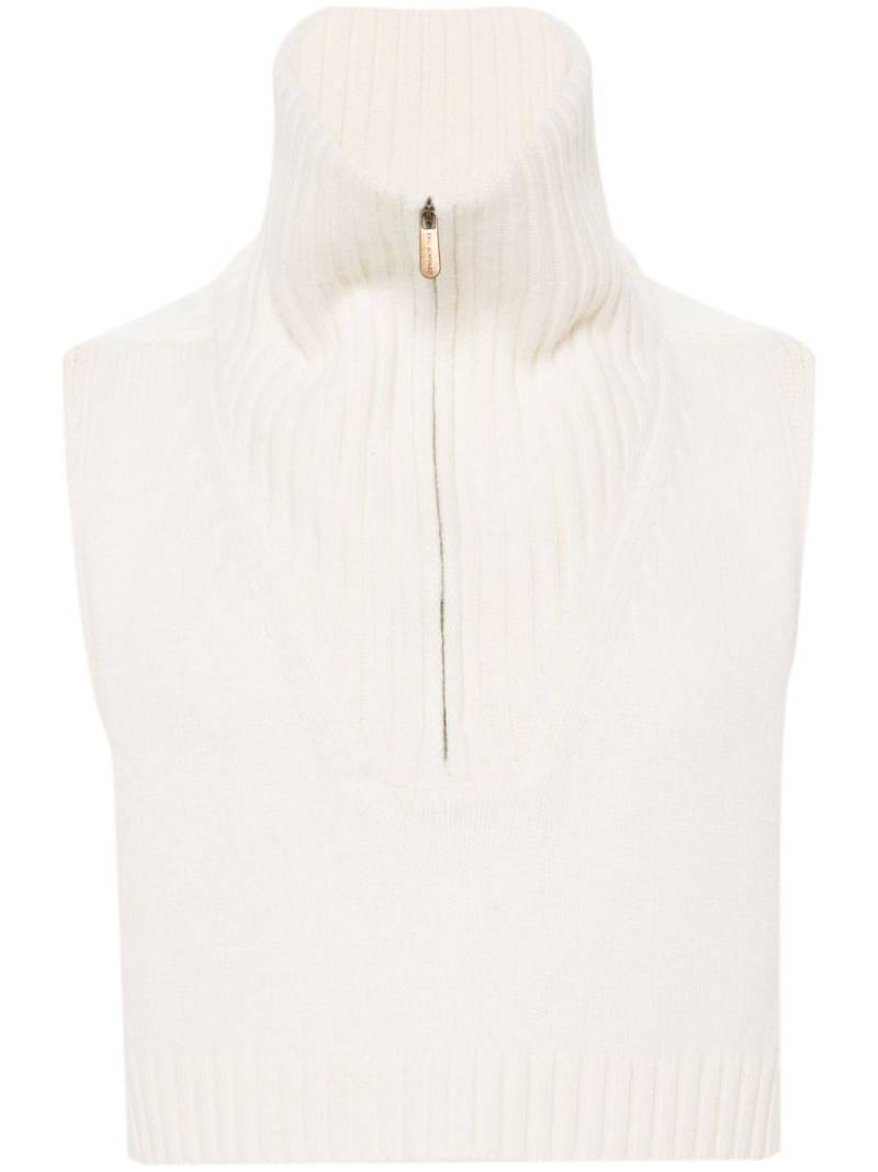 Eric Bompard zip-neck bib - Neutrals von Eric Bompard