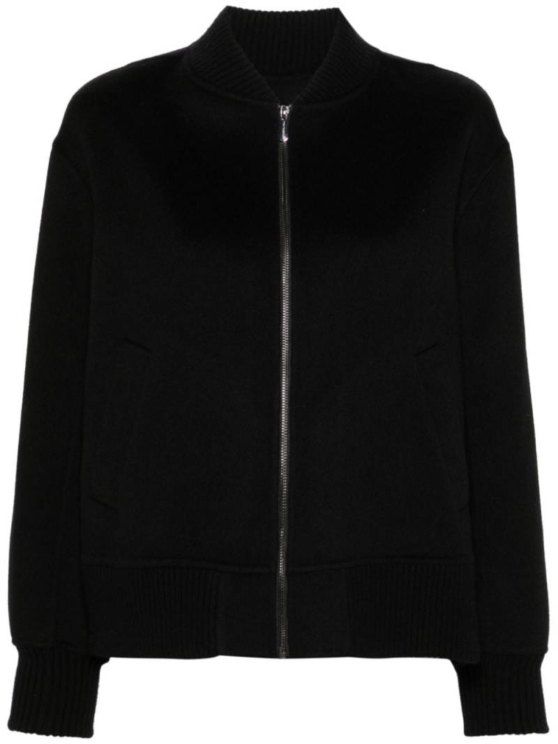 Eric Bompard brushed-finish bomber jacket - Black von Eric Bompard