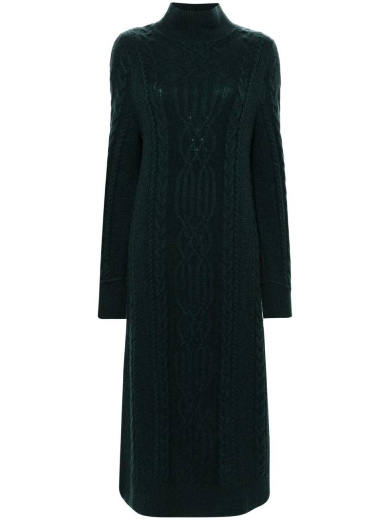 Eric Bompard cable-knit cashmere dress - Green von Eric Bompard