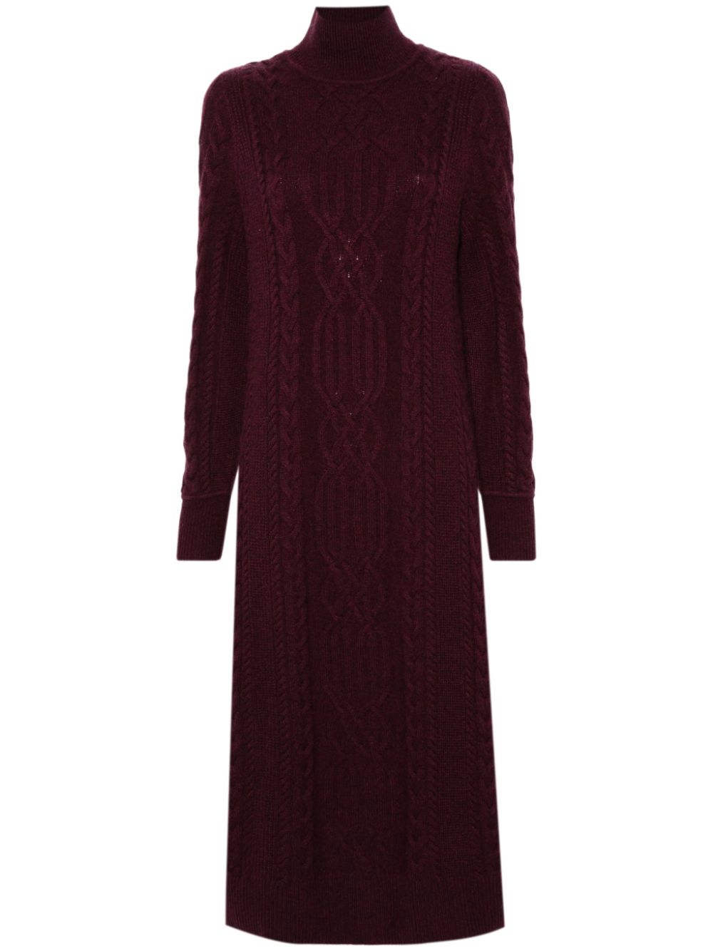 Eric Bompard cable-knit maxi dress - Purple von Eric Bompard